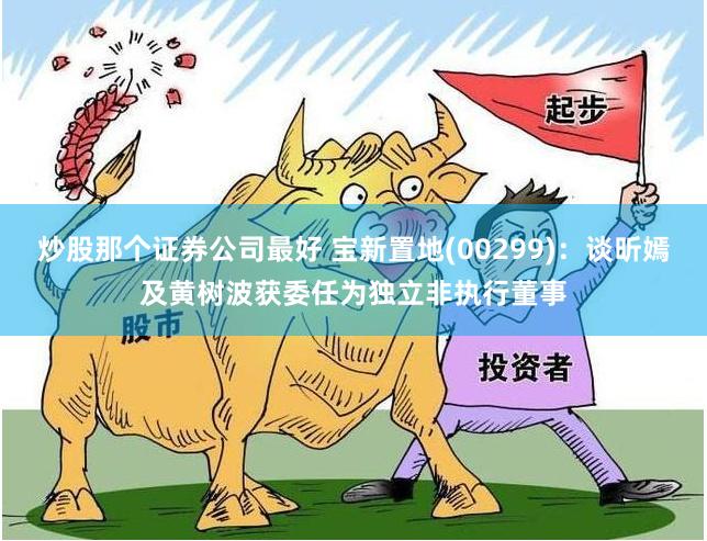 炒股那个证券公司最好 宝新置地(00299)：谈昕嫣及黄树波获委任为独立非执行董事