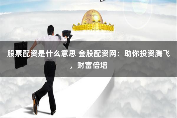 股票配资是什么意思 金股配资网：助你投资腾飞，财富倍增