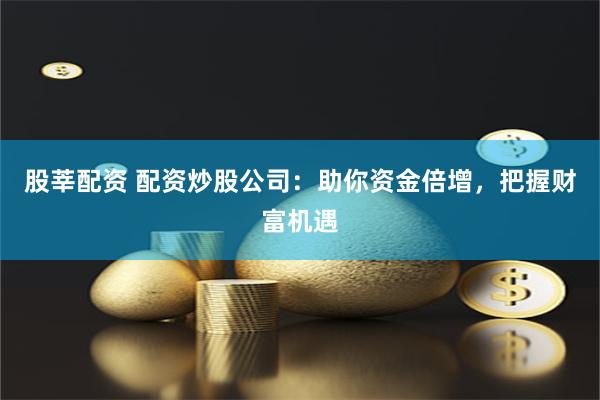 股莘配资 配资炒股公司:助你资金倍增,把握财富机遇