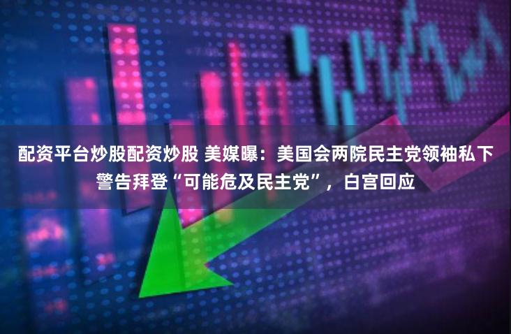 配资平台炒股配资炒股 美媒曝：美国会两院民主党领袖私下警告拜登“可能危及民主党”，白宫回应