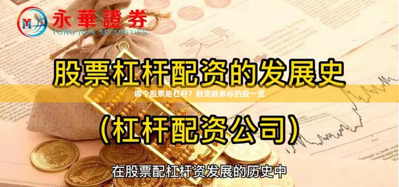 哪个股票能杠杆？融资融券标的股一览